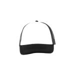 Gorra adulto con malla trasera transpirable y panel frontal 370 g/m2 color negro vista 2