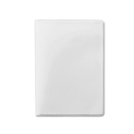 Cartera portadocumentos con 2 separadores e interior transparente color blanco