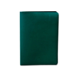 Cartera portadocumentos con 2 separadores e interior transparente color verde oscuro