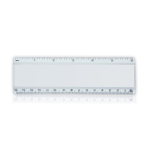 Regla infantil transparente con una cara personalizable 30cm color transparente