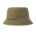 Gorro bob reversible de poliéster reciclado impermeable 85 g/m2 color verde oliva vista de impresión