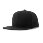 Gorra infantil de poliéster reciclado con visera plana 300 g/m2 color negro vista 11