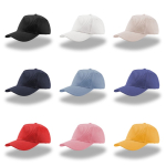 Gorra de algodón para niños de 5 paneles y cierre con velcro