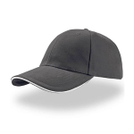 Gorra de algodón de tamaño único con cierre de hebilla 250 g/m2 color antracita