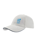 Gorra para empresas de algodón de tamaño único con cierre de hebilla 250 g/m2 vista de impresión