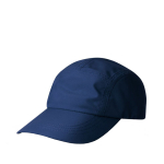 Gorra de poliéster reciclado resistente al agua de 85 g/m2 color azul marino vista de impresión