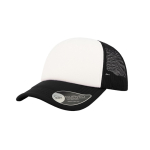 Gorra de poliéster con visera curvada y acolchada de 80 g/m2 color blanco/negro vista 10