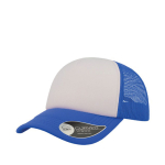 Gorra de poliéster con visera curvada y acolchada de 80 g/m2 color azul real vista de impresión