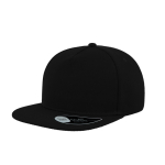 Gorra hecha parcialmente de lana con visera plana de 400 g/m2 color negro vista 11