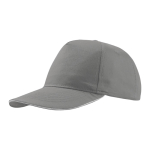 Gorra de algodón ligero con visera de contraste de color 160 g/m2 color gris claro