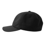 Gorra desestructurada con cierre hebilla y mezcla de algodón 280 g/m2 color negro
