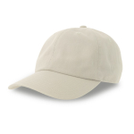 Gorras para merchandising corporativo de algodón peinado Uptown color blanco