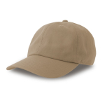Gorras para merchandising corporativo de algodón peinado Uptown color beige