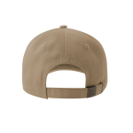 Gorra desestructurada con cierre hebilla y mezcla de algodón 280 g/m2 color beige vista detalle 2