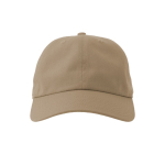 Gorra desestructurada con cierre hebilla y mezcla de algodón 280 g/m2 color beige vista detalle 6