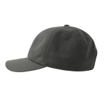 Gorra desestructurada con cierre hebilla y mezcla de algodón 280 g/m2 color gris oscuro