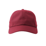Gorra desestructurada con cierre hebilla y mezcla de algodón 280 g/m2 color rojo oscuro vista detalle 6