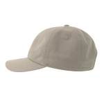 Gorra desestructurada con cierre hebilla y mezcla de algodón 280 g/m2 color gris claro