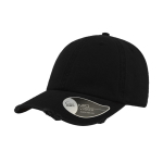 Gorra de algodón de estilo americano 90s con desgaste 280 g/m2 color negro vista 11