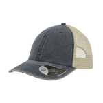 Gorra de camionero vintage en algodón con malla trasera 250 g/m2 color azul marino