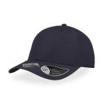 Gorra hecha de botellas de plástico con visera curvada 115 g/m2 color azul marino