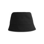 Gorro estilo bob de algodón reciclado con dos ojales 260 g/m2 color negro vista 11