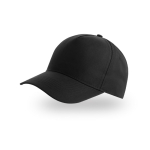 Gorra para niños de poliéster reciclado de béisbol de 220 g/m2 color negro vista 11