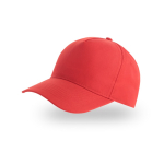 Gorra para niños de poliéster reciclado de béisbol de 220 g/m2 color rojo