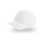 Gorra para niños de poliéster reciclado de béisbol de 220 g/m2 color blanco