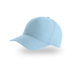Gorra para niños de poliéster reciclado de béisbol de 220 g/m2 color azul claro