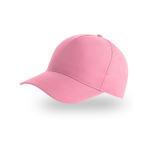 Gorra para niños de poliéster reciclado de béisbol de 220 g/m2 color rosa claro