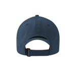 Gorra de poliéster reciclado y elastano con dry tech 195 g/m2 color azul marino vista de impresión