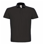 Polo de algodón de piqué para hombre con 2 botones 180 g/m2 B&C color negro vista 11
