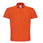 Polo de algodón de piqué para hombre con 2 botones 180 g/m2 B&C color naranja