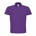 Polo de algodón de piqué para hombre con 2 botones 180 g/m2 B&C color violeta