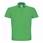 Polo de algodón de piqué para hombre con 2 botones 180 g/m2 B&C color verde claro