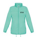 Cortaviento de nylon ajustable para mujer repelente al agua B&C vista de impresión
