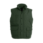 Chaleco de explorador de poliéster térmico e impermeable 285 g/m2 B&C color verde oliva