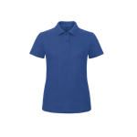 Polo en algodón de piqué para mujer de manga corta 180 g/m2 B&C color azul real