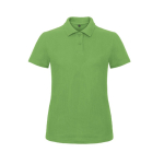 Polo en algodón de piqué para mujer de manga corta 180 g/m2 B&C color verde claro