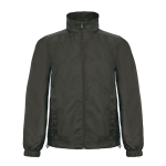 Chaqueta de poliéster para hombre cortaviento e impermeable B&C color negro vista de impresión