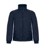 Chaqueta de poliéster para hombre cortaviento e impermeable B&C color azul marino