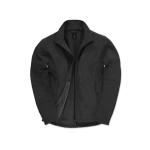 Chaqueta softshell elástica de poliéster de hombre 300 g/m2 B&C color negro vista 11