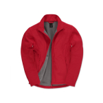 Chaqueta softshell elástica de poliéster de hombre 300 g/m2 B&C color rojo