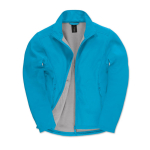 Chaqueta softshell elástica de poliéster de hombre 300 g/m2 B&C color aguamarina vista de impresión