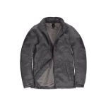 Chaqueta de poliéster para mujer impermeable y cortaviento B&C color gris oscuro