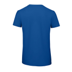 Camiseta de algodón orgánico para hombre manga corta 140 g/m2 B&C color azul real