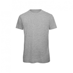 Camiseta de algodón orgánico para hombre manga corta 140 g/m2 B&C color gris jaspeado