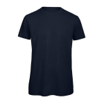Camiseta de algodón orgánico para hombre manga corta 140 g/m2 B&C color azul marino
