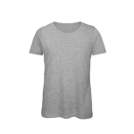 Camiseta de algodón orgánico para mujer manga corta 140 g/m2 B&C color gris jaspeado